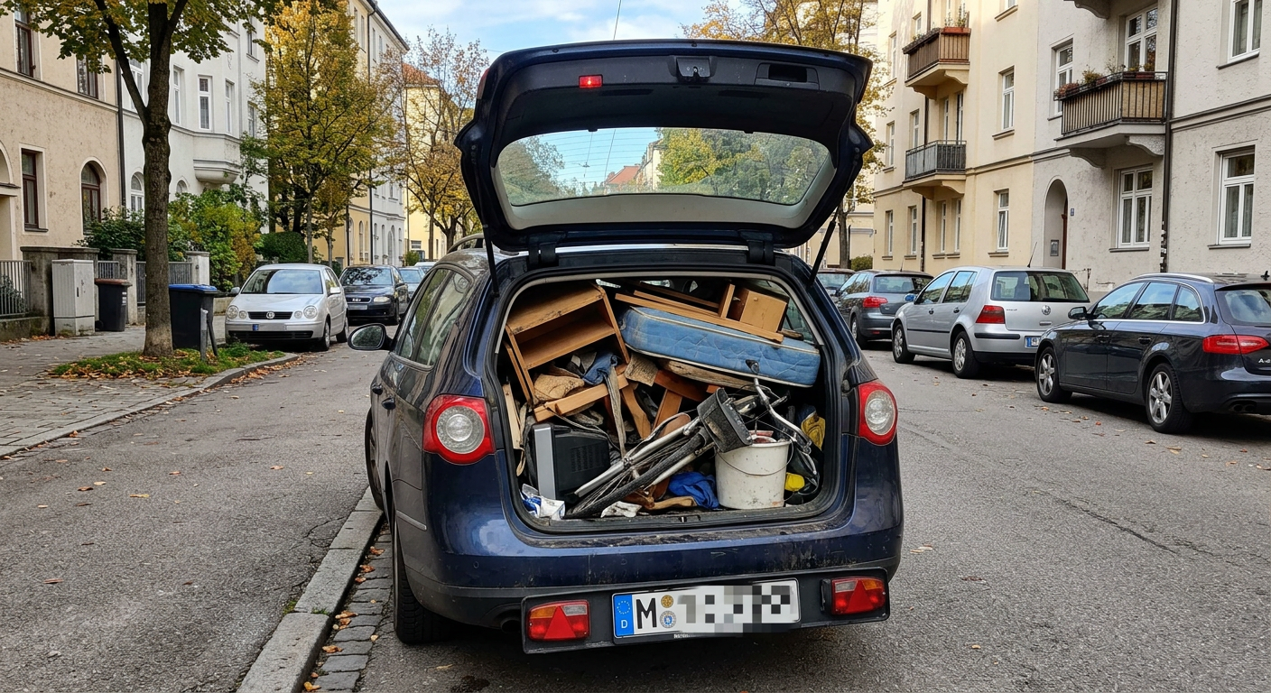 Kombi voller Sperrmüll